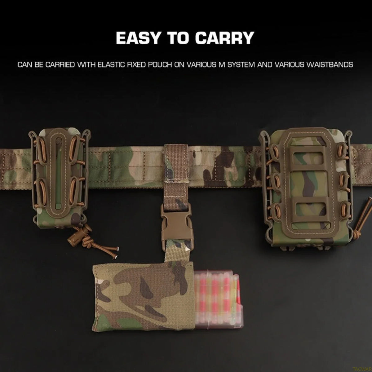 Tactical Marking Light Dispenser with Training Light Belt Pouch Hanger, Airsoft Fluorescent Glow Sticks with Fixed Sleeve