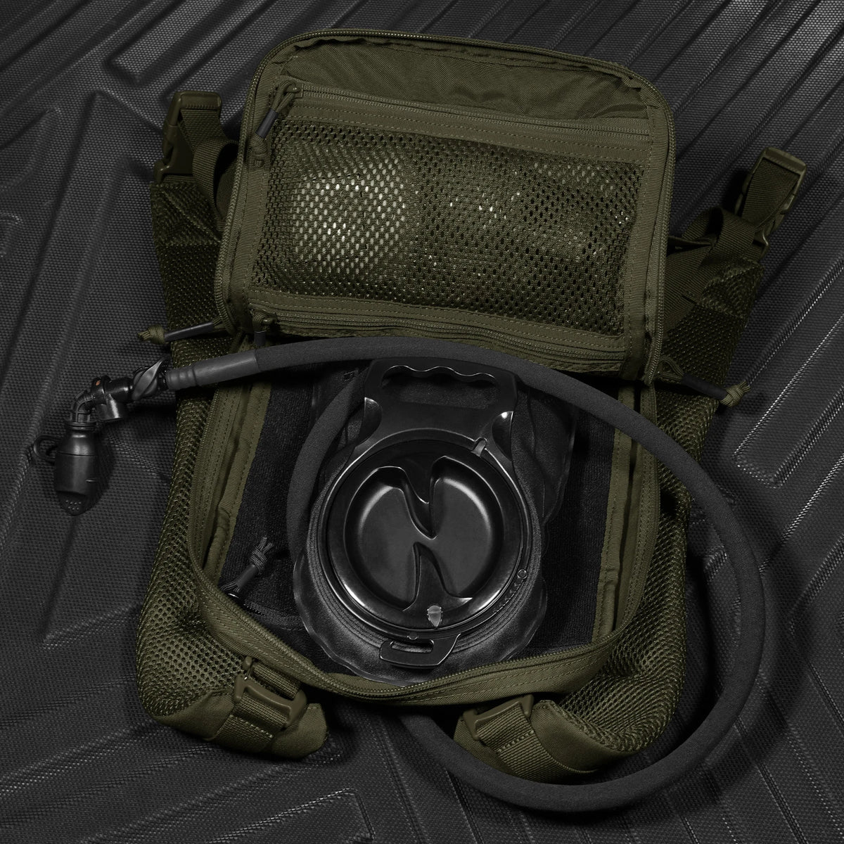 KRYDEX Tactical Hydration Pack 1.5L 50oz Water Bladder Carrier MOLLE for Vest Hydro Backpack Outdoor Travel Camping Accessories