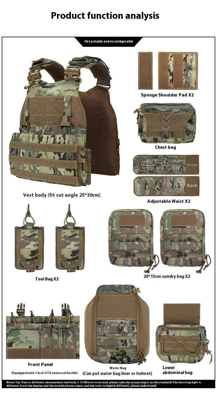 YAKEDA 8833 Tactical Vest - Hunting Tactical Vest - Outdoor Tactical - Full-coverage Vest