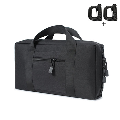 Outdoor multi-purpose handbag, casual storage bag, main bag, double zipper, portable handle design