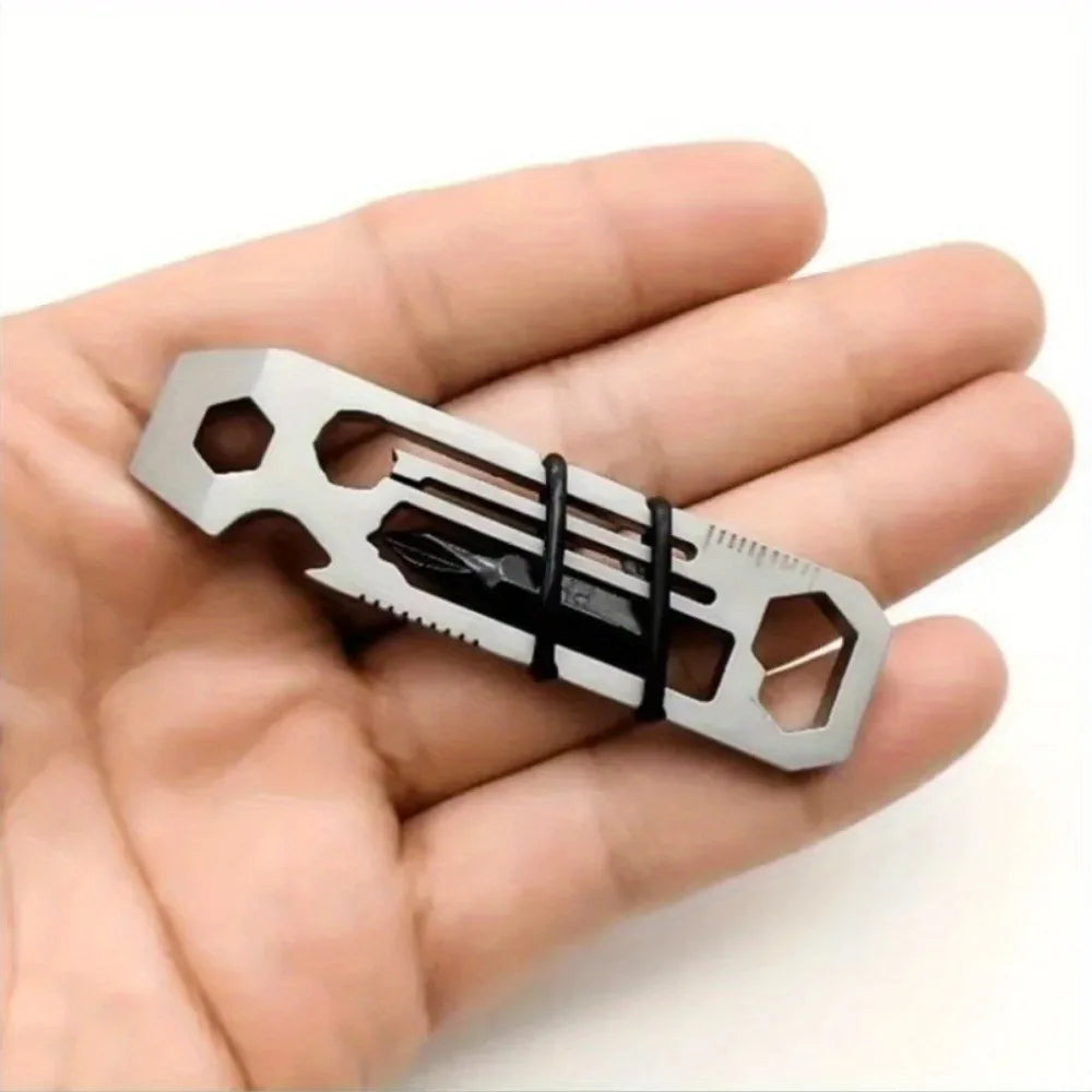 1 pc Outdoor Wrench Inner 6 Angle Wrench Multifunctional EDC Key Combination Hand Tools Camping Kit