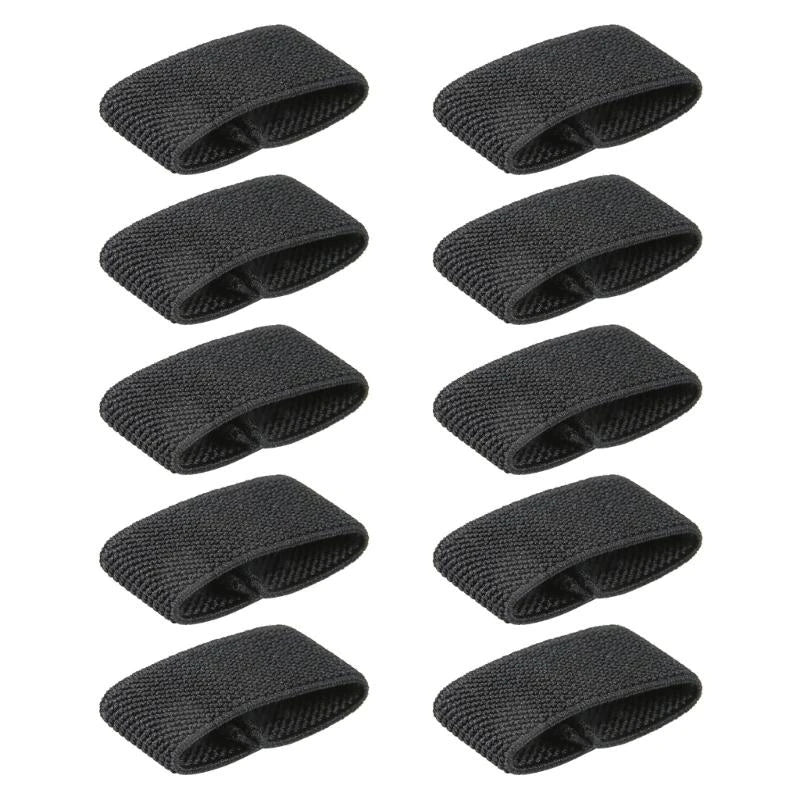 10 Pcs Elastic Belt Loop Keepers Nylon Belt Loop Backpack Strap Holder Retainers Band Tactically Belt Holder Band