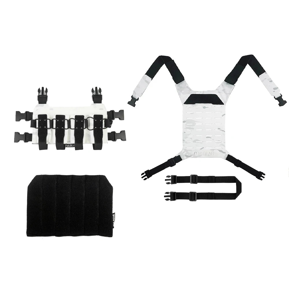 DMGear 9MM Hunting Fan Outdoor Quadruple Multi-function Kit SQB Personality End Camouflage Tactical Chest Hanging