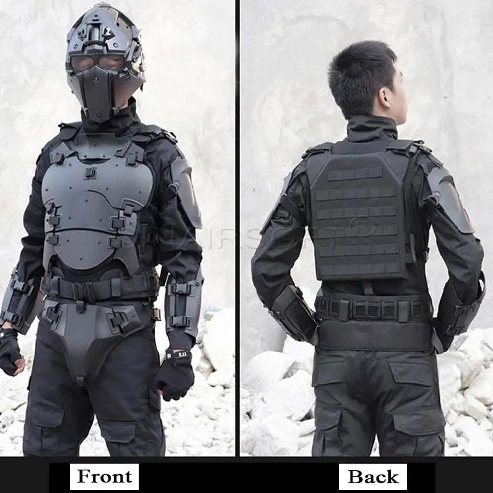 Tactical Armor Suit Deformation Protection Vest Adjustable Hunting Chest Protective Equipment Paintball Shooting CS Wargame Vest