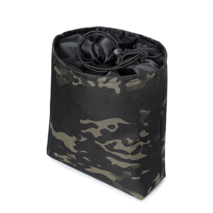 Tactical Dump Pouch Waist Folding Dump Bag Roll-Up Drawstring Utility Tool Storage Pack Hunting Accessories Molle Tool Bag