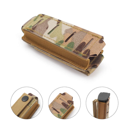 Laser Cut Molle 9mm Magazine Pouch for  17 M9 Single Mag Bag Flashlight Pouch Knife Holster Hunting Gear