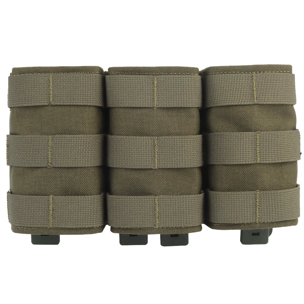 Tactical Molle 7.62 Triple Magazine Pouch Medium Open Top KYWI Kydex Wedge Insert Mag Pouch Holder Hunting Accessories