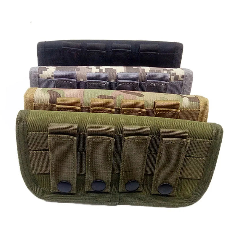Tactical 12 Round Ammo Pouch Ammo Carrier Bag Molle EDC Shotgun Bullet Shell Holder Rifle Cartridge Hunting Accessories