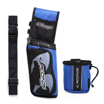 ACCMOS Archery Reverse Arrow Quiver And Arrow Release Hold Pounch bag for Shooting Hunting Durable for Outdoor Activities