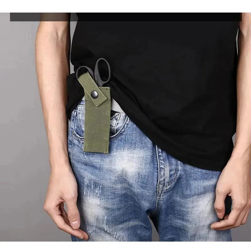 Tactical Molle Medical Scissors Pouch Flashlight Knife Holster EMT Holder Outdoor Hunting Accessories EDC Tool Bag