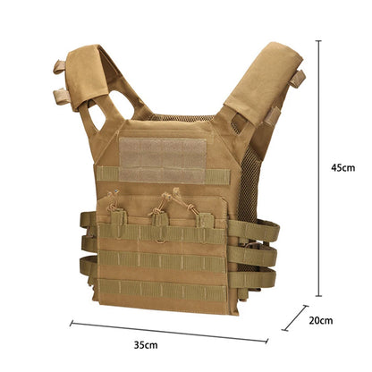 Tactical Vest Waterproof Outdoor Body Armor Lightweight Adjustable JPC Molle Plate Carrier Hunting Vest CS Game Jungle Gear