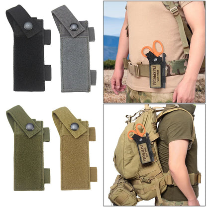 MOLLE Scissors Waist Bag - EDC Tool Pouch for Flashlight, Multitool Holder | Hiking Hunting Accessories
