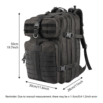 Large capacity backpack+multifunctional waist pack, can be used separately or combined for partition storage