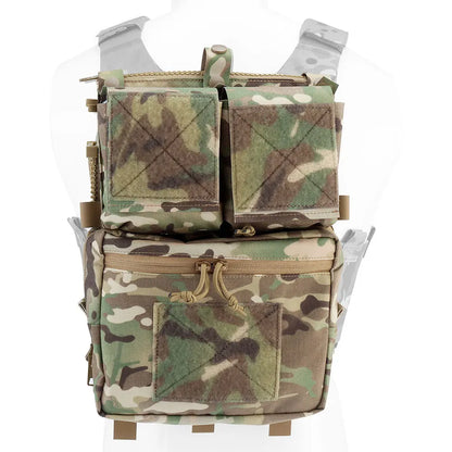 Tactical Panel Backpack Plate Carrier Expansion Pouch Bag Hunting Airsoft Vest Accessories for LV-119 Assault Vest Panel