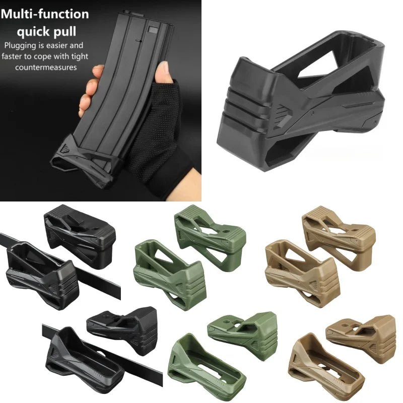 2PCS Multi functional Quick Pull Rubber Cover Fixed Accessories Camping Live CS Equipment Quick Pull