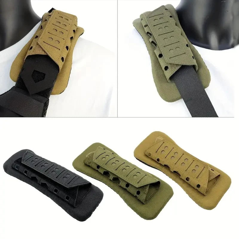 Tactical Shoulder Pad Strap Cushion Non-Slip Breathable EVA Foam Outdoor Hiking Backpack Shoulder Protector For Men