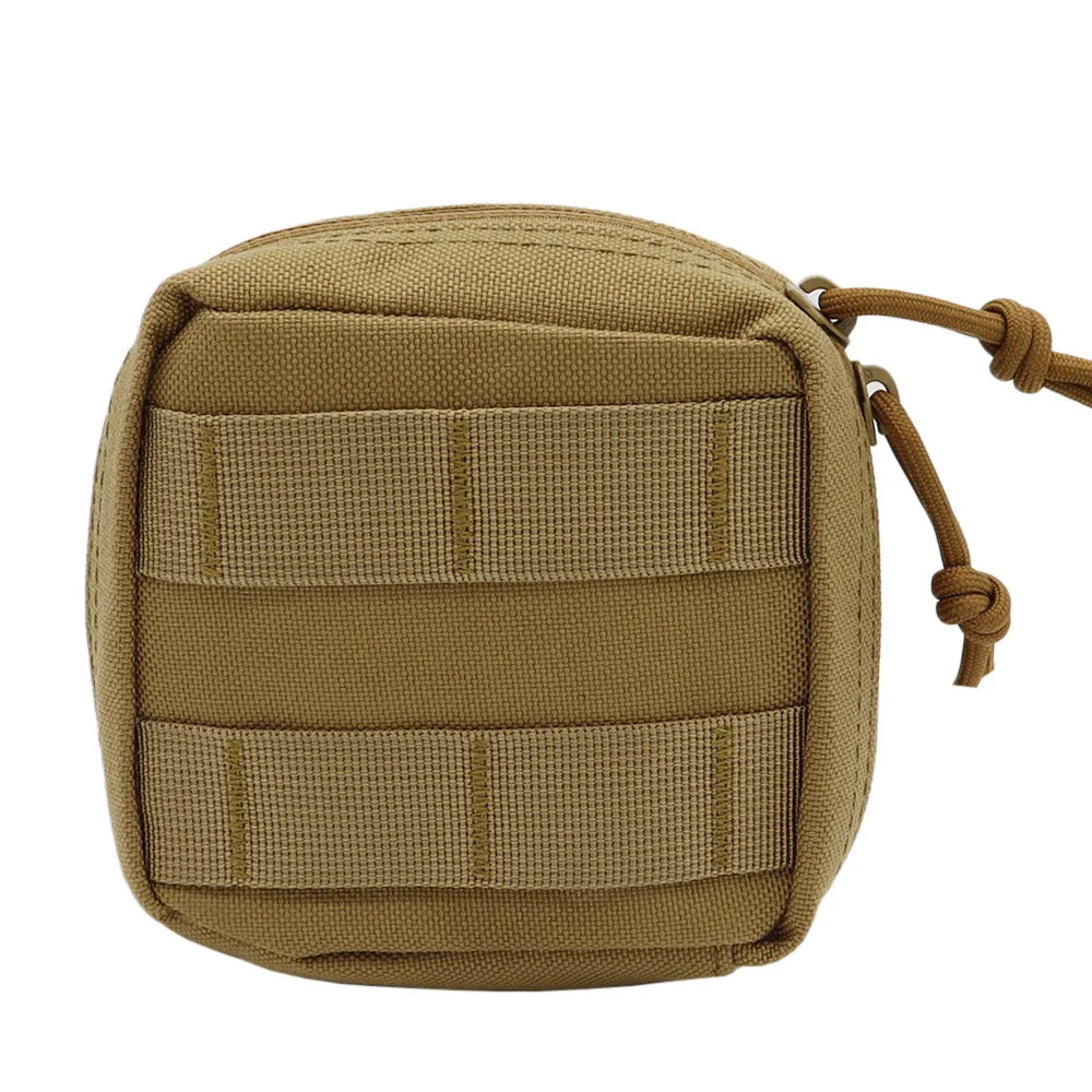 Fwoyonze Tactical Mini Multi-purpose MOLLE EDC Tool Pouch Knife Compass Flashlight Card Storage Bag Camping Micro Waist Bag