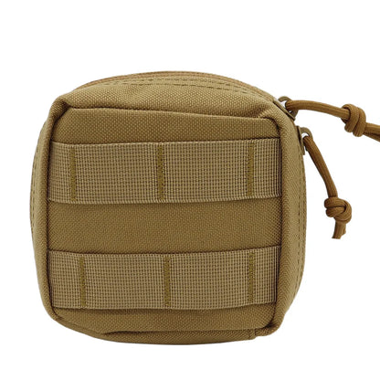 Fwoyonze Tactical Mini Multi-purpose MOLLE EDC Tool Pouch Knife Compass Flashlight Card Storage Bag Camping Micro Waist Bag