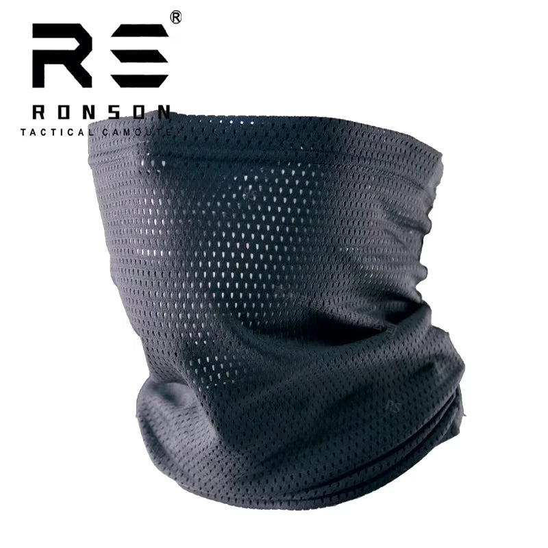 Tactical Camouflage Lightweight Mesh Fabric Sunscreen Mask Scarf Outdoor Sports Breathable Riding Sun Protection Quick Dry