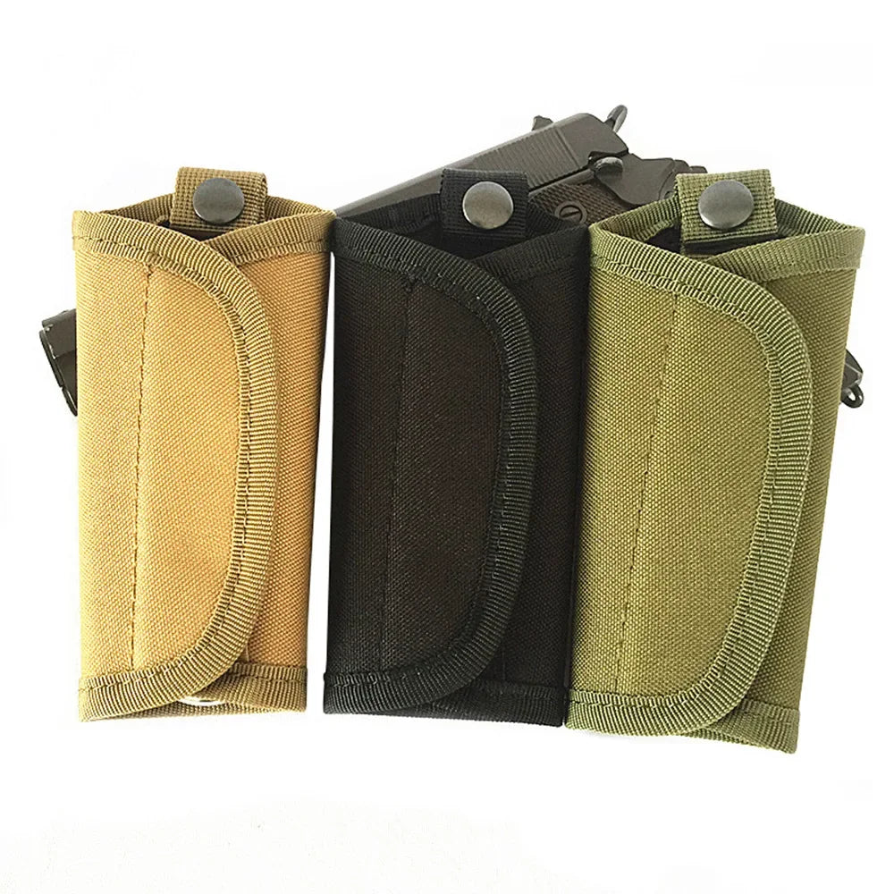 Outdoor Key Holder EDC Tool Pouch Tactical Key Keeper Waist Bag Keychain Small Pocket Foldable Hiking Camping Hunting Key Wallet
