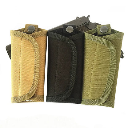 Outdoor Key Holder EDC Tool Pouch Tactical Key Keeper Waist Bag Keychain Small Pocket Foldable Hiking Camping Hunting Key Wallet