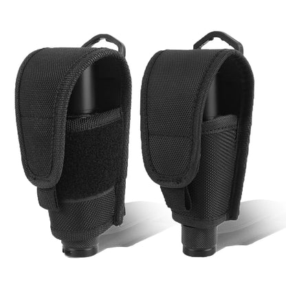 Tactical Flashlight Holster Nylon Molle Pouch Portable LED Torch Bag Waist Belt Pack for Hunting Camping Flashlight Bag