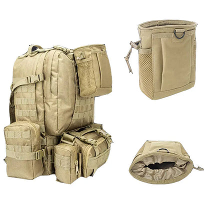 Tactical Molle Dump Drop Pouch Magazine Pouch Pocket Drawstring Recovery Bag Hunting Accessories Utility Waist Pack