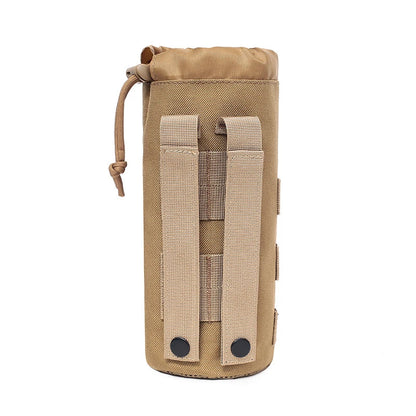 Outdoor Molle Water Bottle Bag Kettle Pouch Holder Camping Hiking Cycling Bottle Bag Adjustable Drawstring Water Bottle Pouch