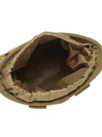 New Outdoor 3‑5L Camo Tactical Molle Dump Pouch, 600D Nylon Recycle Waist Pack, Portable Hunting Outdoor Accessories Storage Bag