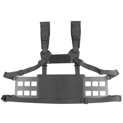 Ferro Style Tactical Chest Rig Wide V2 2nd Gen Lightweight Chesty Rig Hunting Vest Gear Extended Front Flaps Plate Carrier Adapt