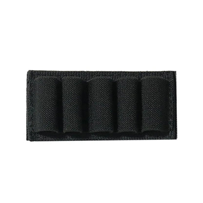 Tactical Patch 2-Round Holder Adhesive 2 Hole Cartridges Hook Loop Patch Hunting Rifles 7.62MM Shotgun Bullet Pouch