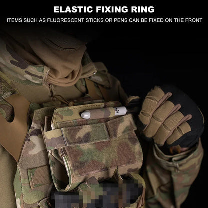 Sport Chest Rig Phone Navigation Board Foldable Hunting Vest Front Panel Map Holder Carrier Bag Outdoor Admin Molle Pouch