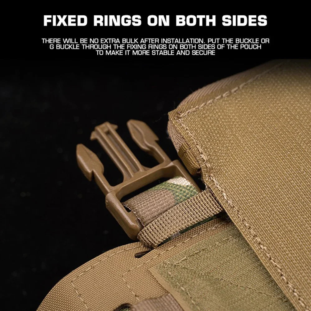 Small Tactical-Pouch Loop&Hook Waist Bag For Ferro SS HS Plate Carrier Hunting Vest Admin Pouch Airsoft Chest Rig Storage Pack