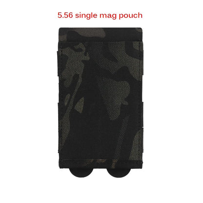 5.56 Elastic Single Mgazine Pouch Tactical Lightweight Storage Bag Hunting Vest Molle Mount Knifle Torch Pouch Tourniquet Bag