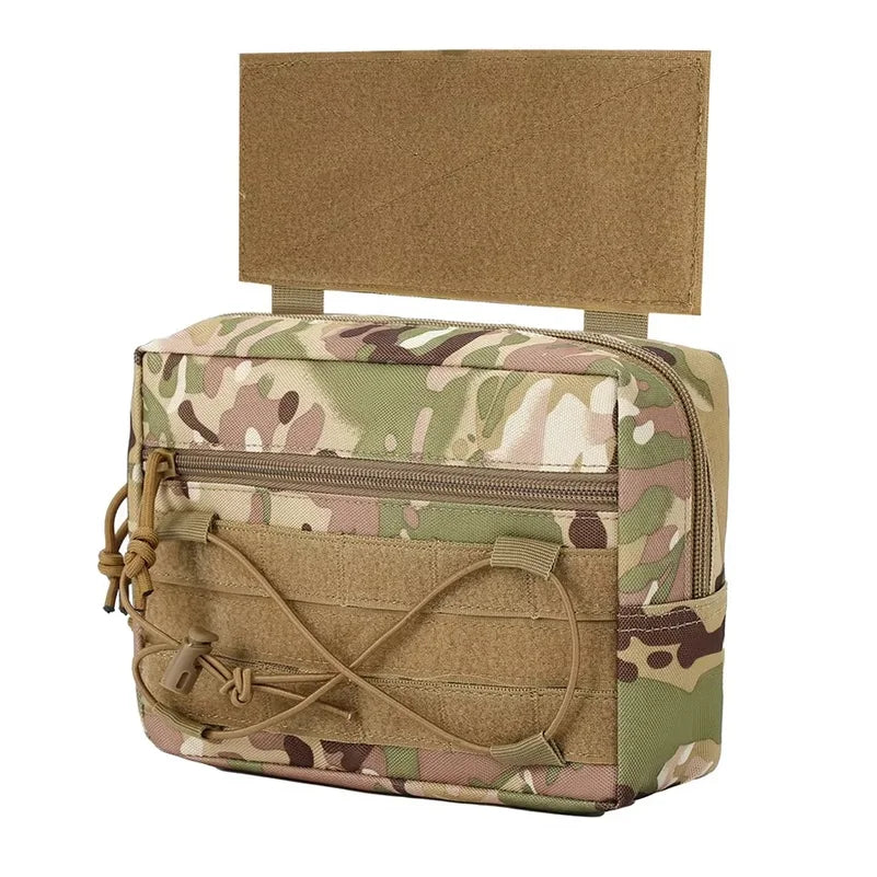 Tactical Magic Hook&Loop Expansion Accessory Pack Multi Functional EDC Storage Misc Bag MOLLE Pouch for Chest Rig Hunting