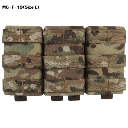 Molle Combat Bag Vest Mag Pouch Pack Fast Cartridges Clip Ammunition Carrier Ammo Holder Tactical Mag 7.62 Triple Magazine Pouch
