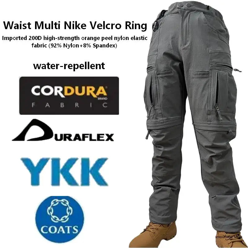 Reproduction Of UF GEN3 P40 Outdoor Grey Tactical Pants 200D Orange Peel Nylon Outdoor Durable Waterproof Hiking Soft Shell Pant
