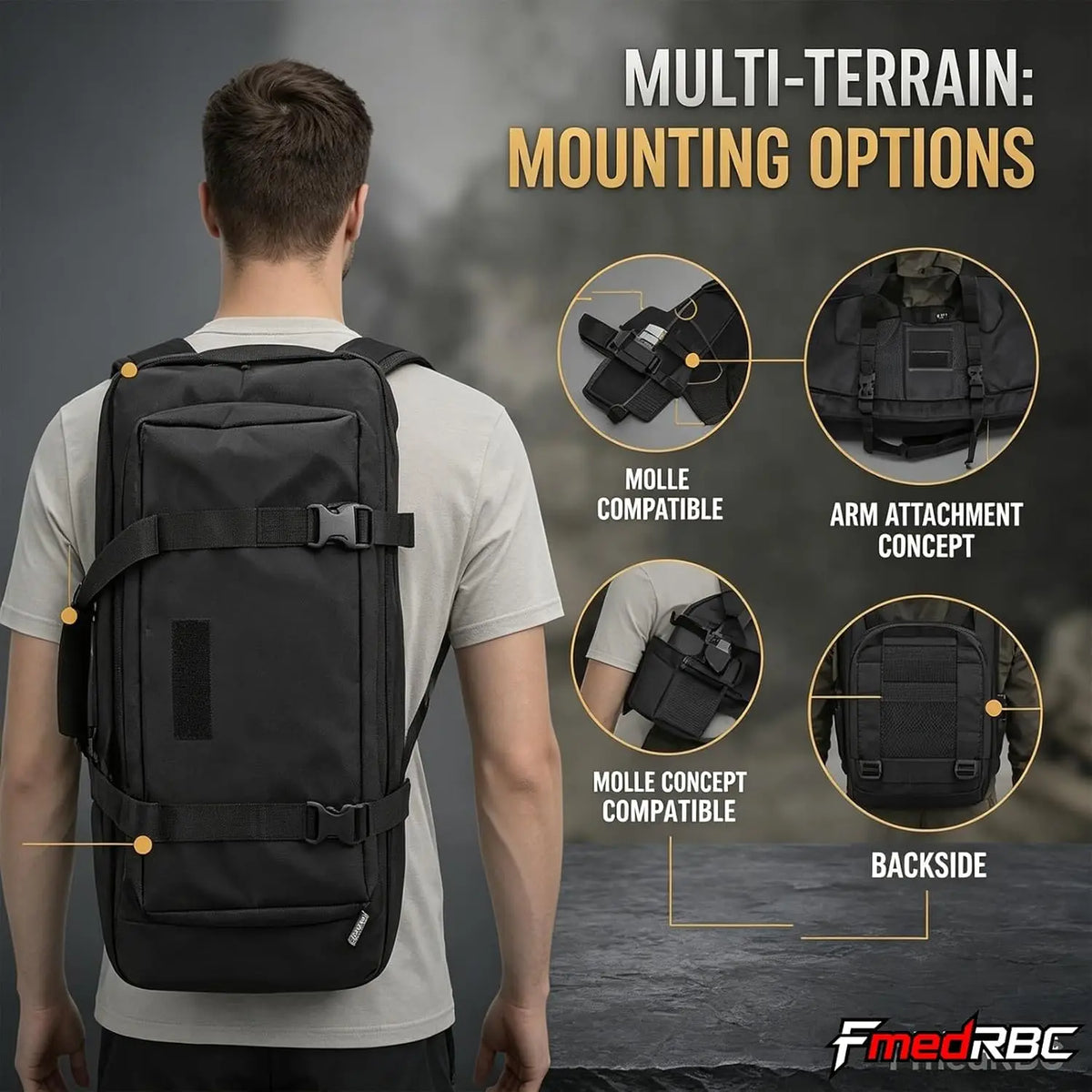 Tactical Rifle Case Soft Long Gun Bag Padded Shotgun Backpack Hunting Weapons Holster Airsoft EDC Pouch 70-120cm Fishing Bag