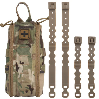 Quick Access MOLLE Medical Pouch Portable First Aid Organizer for Outdoor Airsoft Emergency Gear