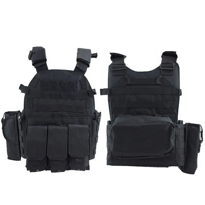 Tactical Vest Adjustable Shoulder Strap Nylon Hunting Vest Outdoor Sport Shooting Airsoft Accessories