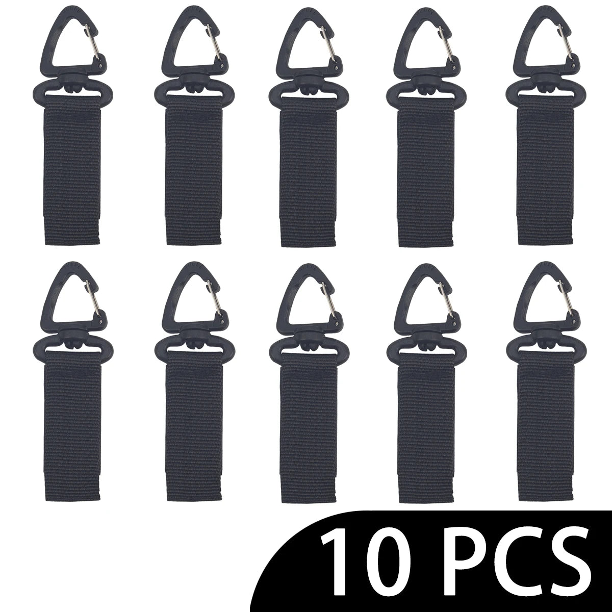 Outdoor 360 Rotate Nylon Carabiner Key Hook MOLLE Webbing Buckle Belt Buckle Hanging Camping Climbing Backpack Accessories