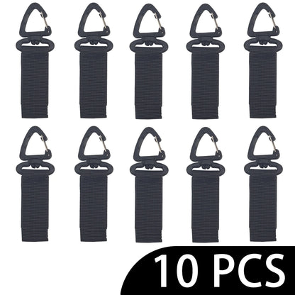 Outdoor 360 Rotate Nylon Carabiner Key Hook MOLLE Webbing Buckle Belt Buckle Hanging Camping Climbing Backpack Accessories