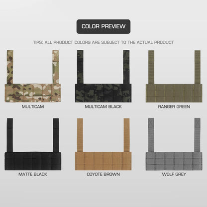 MOLLE Expansion Plate Chest Vest Rig Front Panel Phone Panel Airsoft Vest Accessories