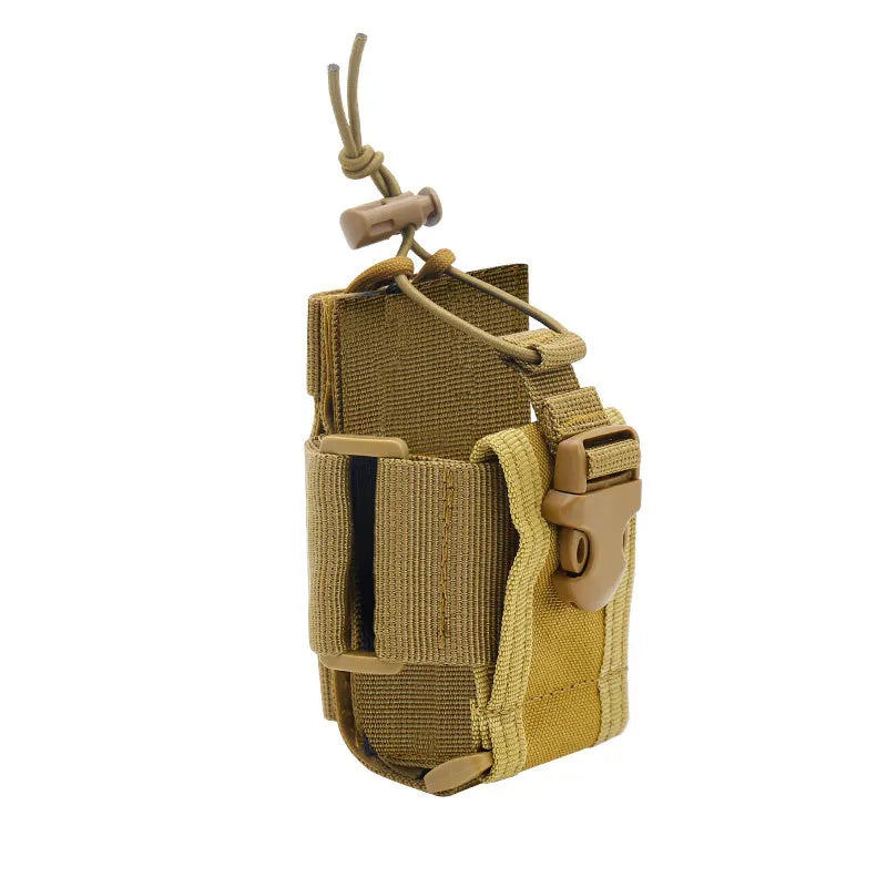 Tactical Radio Holder Shift Pocket Tactical Molle Pouch Walkie Talkie Holster Nylon Waist Belt Bag Pocket Hunting Accessories