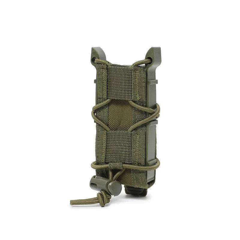 Tactical Magazine Pouch 9MM Pistol Single Mag Bag Molle Flashlight Pouches Torch Holder Hunting Knife Holster Shooting Airsoft