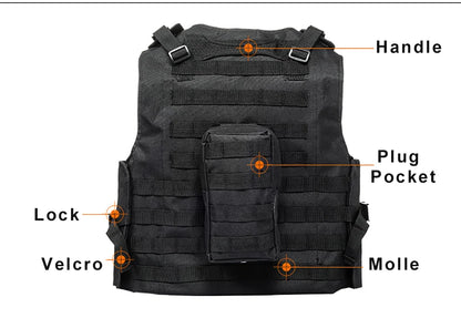 FX-Airsoft Military Molle Combat Assault Plate Carrier, Tactical Vest, CS Outdoor Clothing, Hunting Accessories, 7 Colors