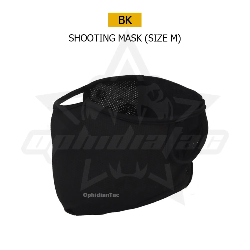 Shooting Mask Outdoor Breathable Elastic Soft Mask Free Ear Protection Air Gun Cycling Half Face Mask - M/L Size