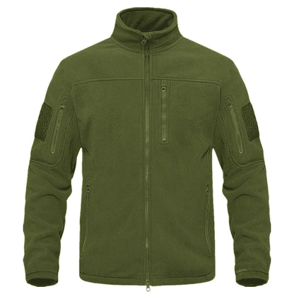 Hunting Autumn Winter Men's Stand Collar Fleece Coat Jacket Thermal Mid-Rise Jacket