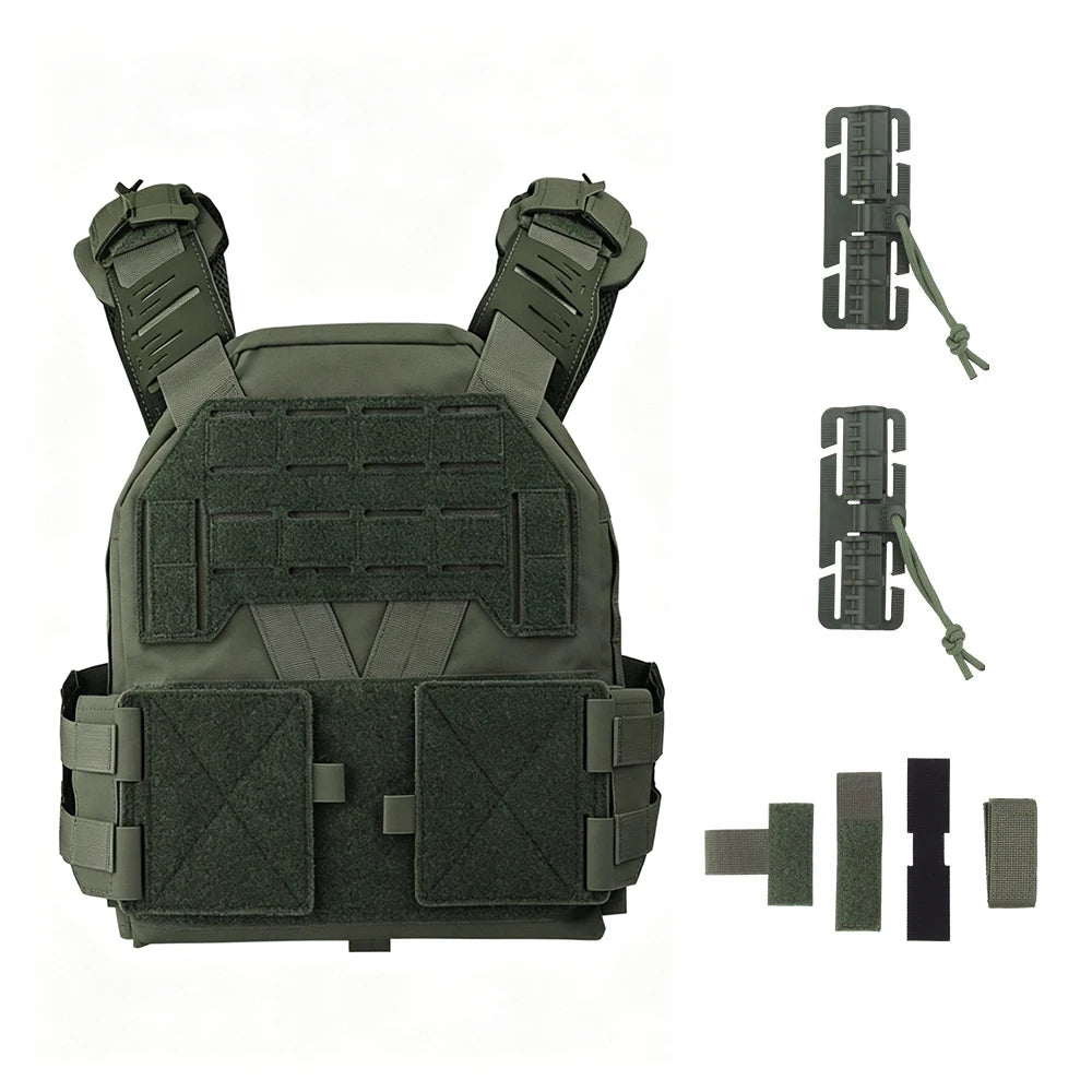 Tactical KZ Plate Carrier Hunting Vest Comfort Lightweight Utility MOLLE Adjustable Quick Release K-Z Body Armor Airsoft Gear
