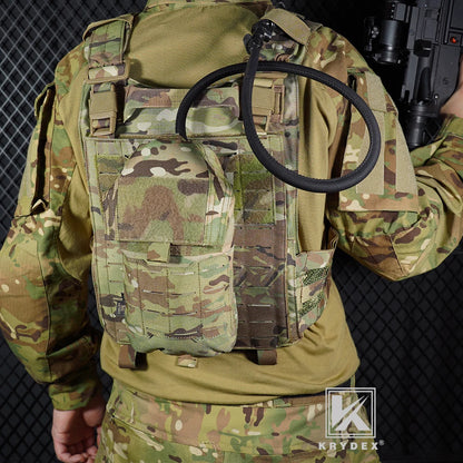 KRYDEX Tactical 1.5L Hydration Bladder Pouch Low Profile Hydra Carrier Pack MOLLE Water Bag Outdoor Hiking Travel Accessories